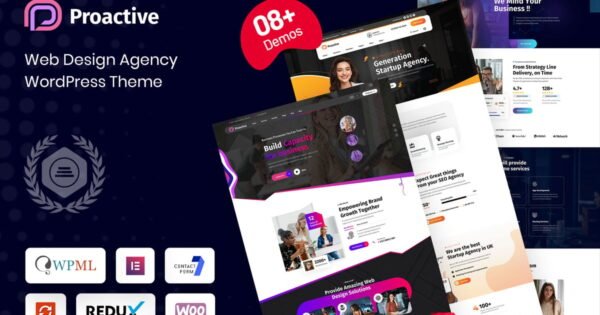 Proactive – Web Design Agency WordPress Theme