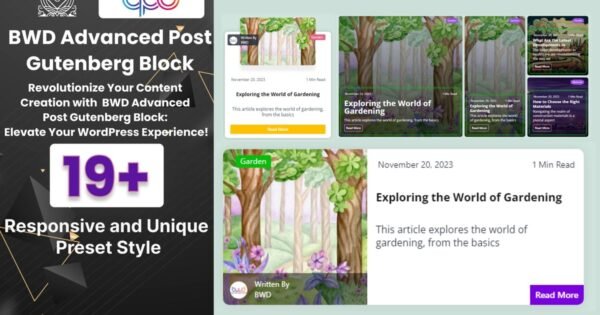 Advanced Blog Post Block Plugin For Gutenberg