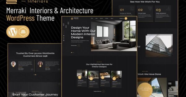 Merraki | Interiors & Architecture WordPress Theme