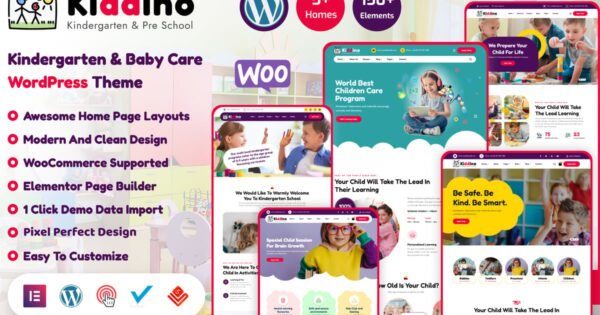 Kiddino – Kids & Kindergarten WordPress Theme