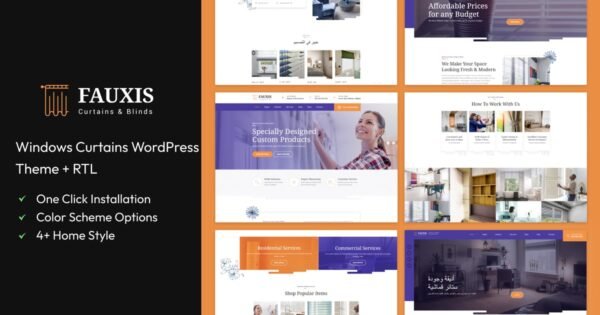 Fauxis – Windows Curtains WordPress Theme
