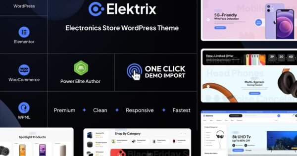 Elektrix – Electronics WooCommerce Theme