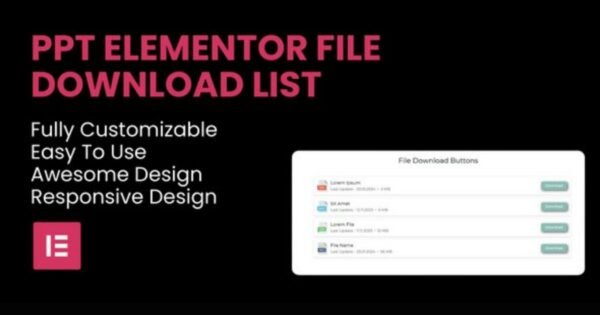 File Download List Elementor Widget