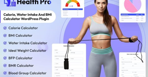 HealthPro Calorie, BMI Calculator WordPress Plugin