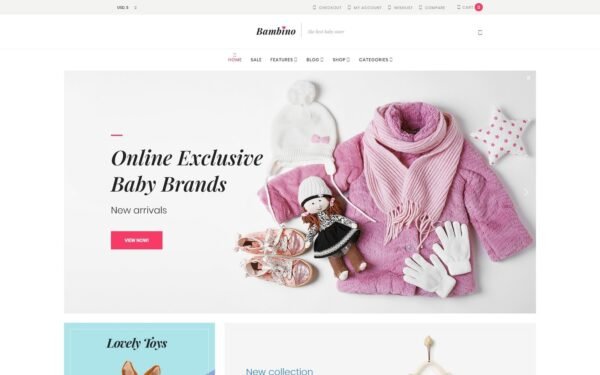 Bambino – Baby Store Responsive WooCommerce Theme