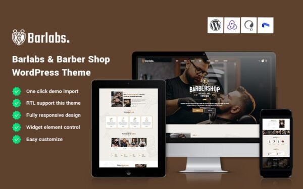 Barlabs – Barber Shop WordPress Theme
