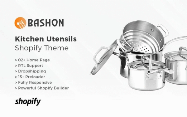Bashon – Kitchen Utensils Shopify Theme