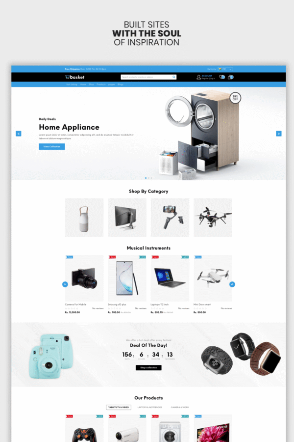 Basket – The Electronics & Supermarket Premium Shopify Theme