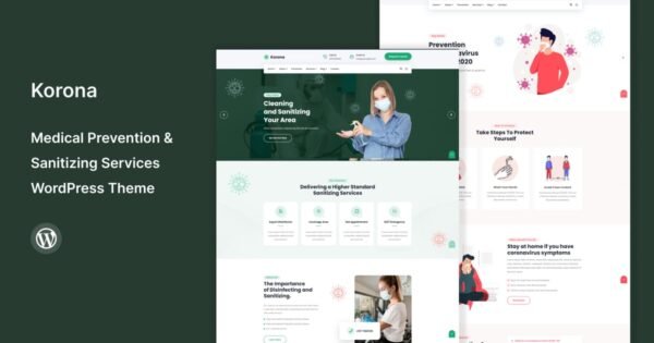Korona – Medical & Sanitizing Services WP Theme