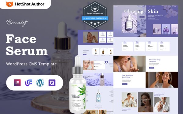 Beauty+ – Beauty And Face serum WordPress Elementor Theme WordPress Theme