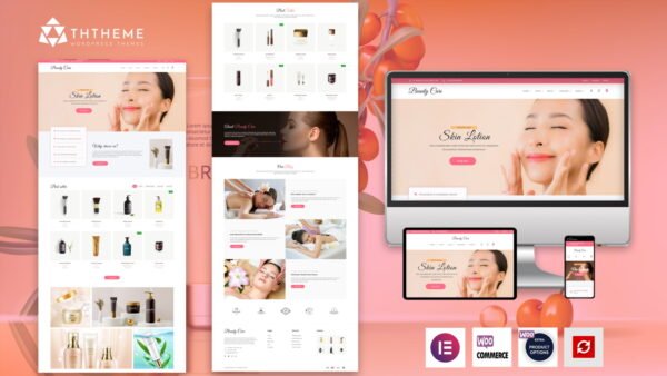 Beauty Care – The Elementor Cosmetic & Spa WordPress theme WordPress Theme