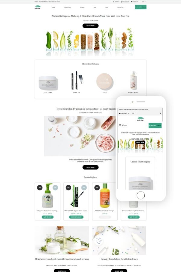 Beauty Shop – Cosmetics Store Multipage Modern Shopify Theme