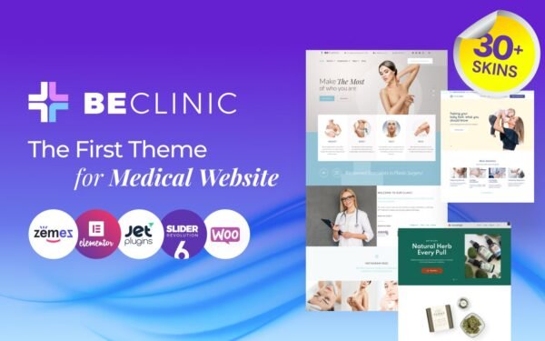 BeClinic – Multipurpose Medical Clean WordPress Theme