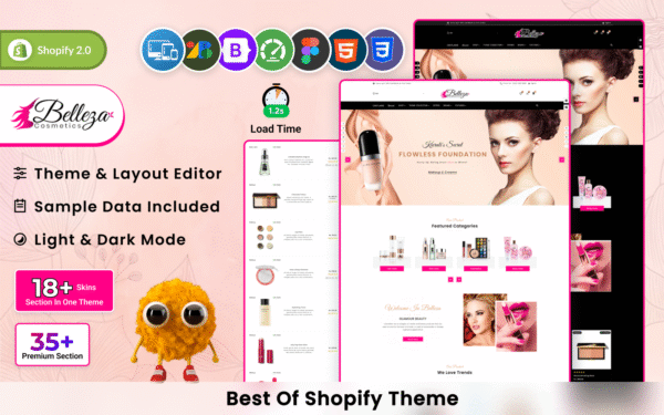 Belleza – Mega Beauty Cosmetics Super Shopify 2.0 Store Shopify Theme