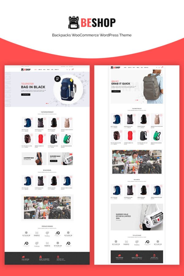 Beshop – Backpacks WooCommerce Theme