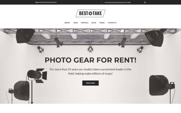 BestTake – Photo Studio Rentals & Services Responsive WordPress Theme