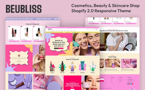 Beubliss – Beauty & Cosmetics Store Multipurpose Shopify 2.0 Responsive Theme Shopify Theme