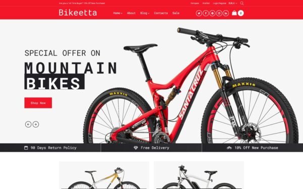 Bikeetta – Bikes Store WooCommerce Theme