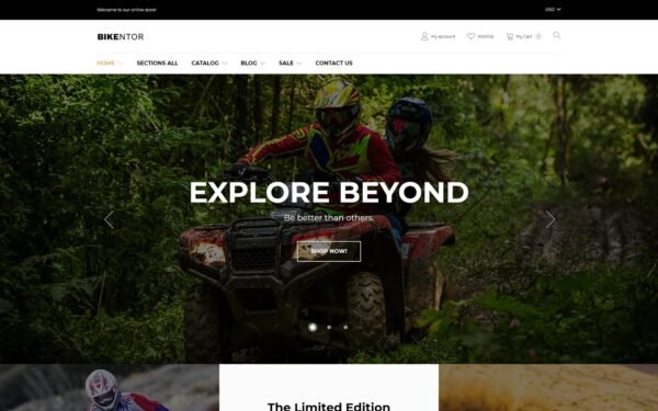 Bikentor – Extreme Motorcycle Online Store Shopify Theme