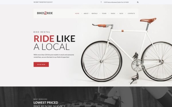 Bikes2Ride – Cycling WordPress Theme