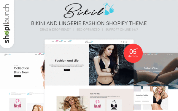 Bikil – Bikini & Lingerie Fashion Responsive Shopify Theme