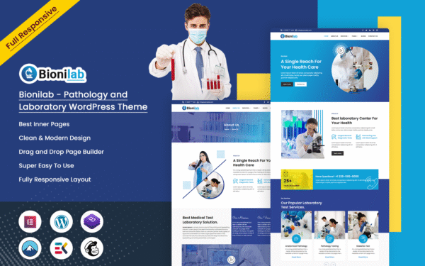 Bionilab – Pathology and Laboratory WordPress Theme