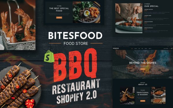 Bitesfood – BBQ & Grill Restaurant Shopify Theme
