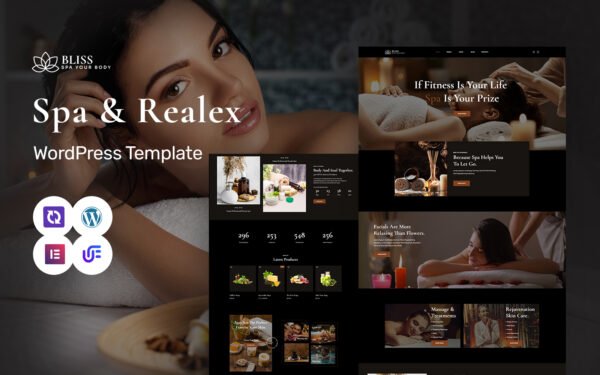 Bliss – Spa, Massage, Beauty And Wellness WordPress Elementor Theme WordPress Theme
