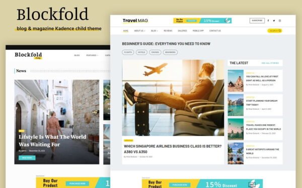 Blockfold – Blog, Portfolio and Magazine WordPress Theme