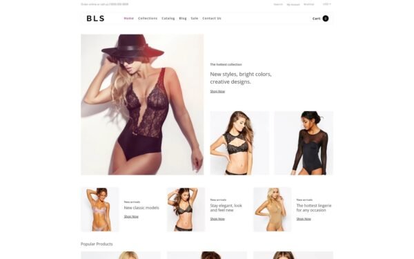 BLS – Lingerie E-commerce Clean Shopify Theme