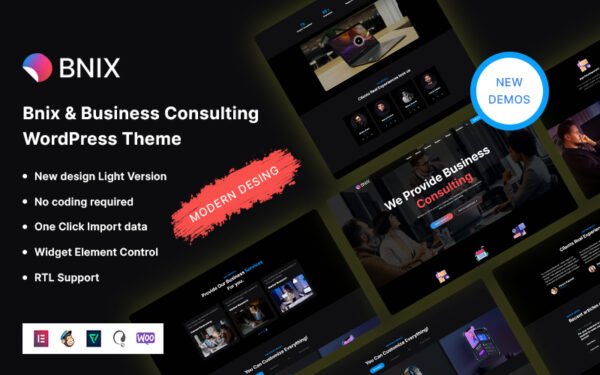 Bnix – Business Consulting WordPress Theme