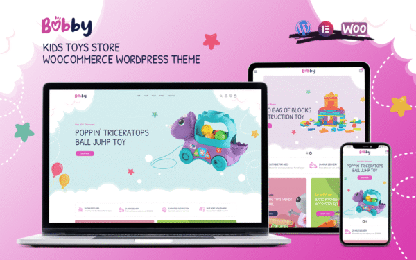 Bobby – Kids Toys Store WooCommerce WordPress Theme WooCommerce Theme