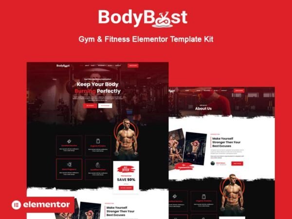 Bodyboost – Gym & Fitness Elementor Kit