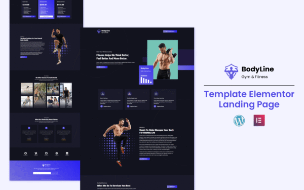 Bodyline Gym – Health and Fitness Services Landing Page Elementor Kit
