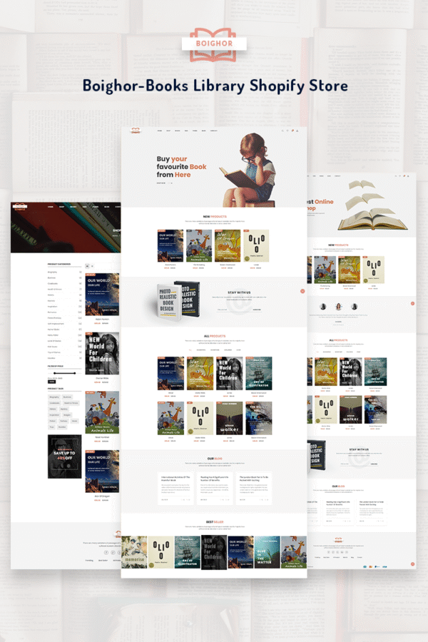 Boighor – Books Library Shopify Theme