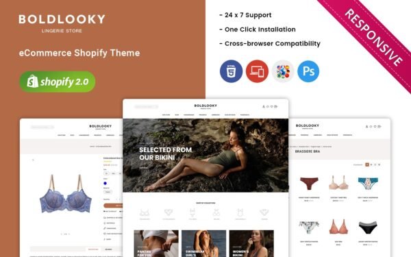 Boldlooky – Lingerie & Bikini Store Shopify Theme