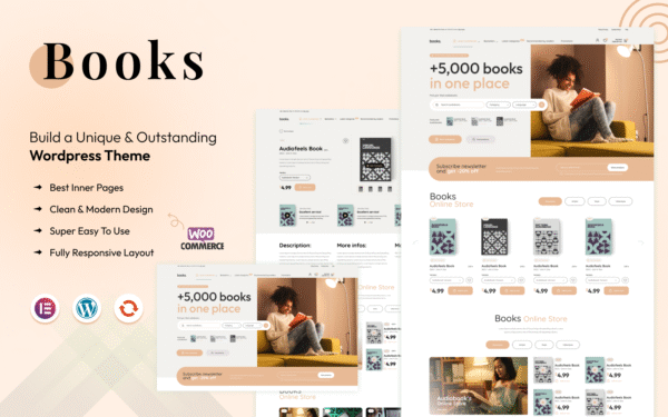 Books – Book Shop Elementor WordPress Theme WooCommerce Theme
