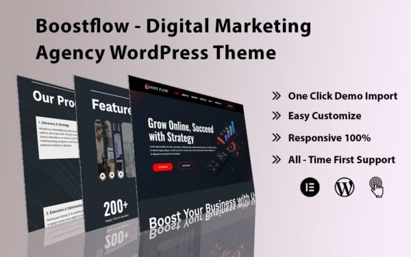 Boostflow – Digital Marketing Agency WordPress Theme