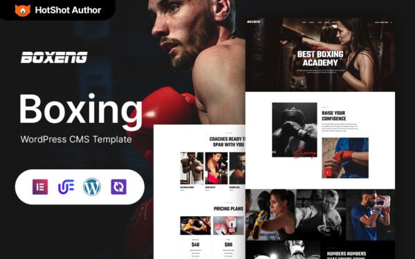 Boxeng – Boxing WordPress Elementor Theme WordPress Theme