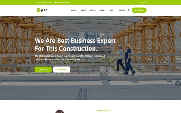 Bplan – Home Plan Construction WordPress Theme