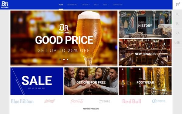 BR Drink – Original Alcohol Online Store Shopify Theme
