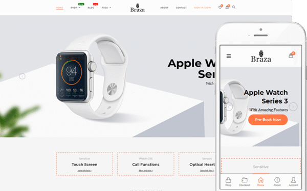 Braza – Smartwatches Shop WooCommerce Theme