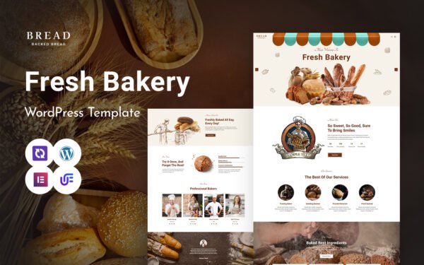 Bread – Bakery And Cookie WordPress Elementor Theme WordPress Theme