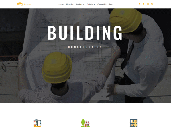 Brixel Building Construction WordPress Theme