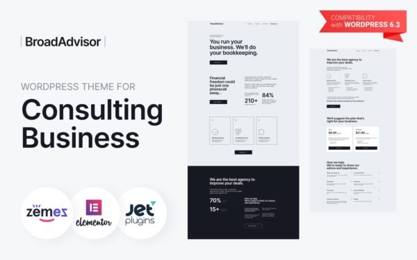 BroadAdvisor – WordPress Theme for Consulting Business
