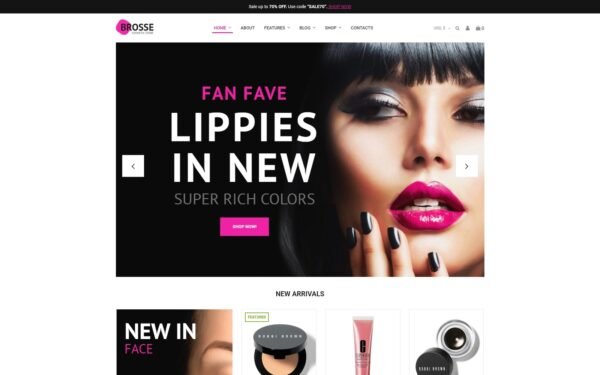 Brosse – Cosmetic Store Elementor WooCommerce Theme