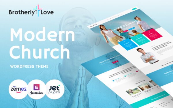 BrotherlyLove – Modern Church WordPress Theme