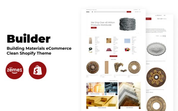 Builder – Building Materials eCommerce Clean Shopify Theme