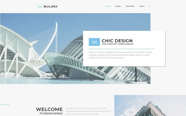 Buildex – Multipage Architecture Agency Responsive WordPress Theme