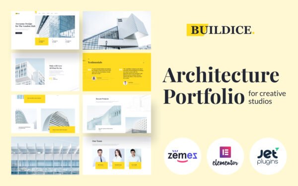 Buildice – Architecture portfolio for creative studios WordPress Theme